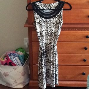 Animal print, sleeveless dress. Size M